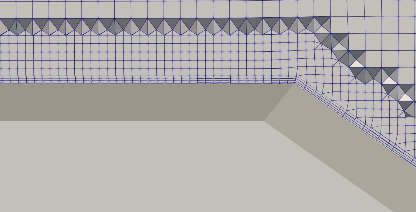 Boundary-layer cells near the rear slant.
